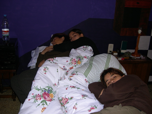 Asleep by the wall