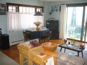 Living room off terrace